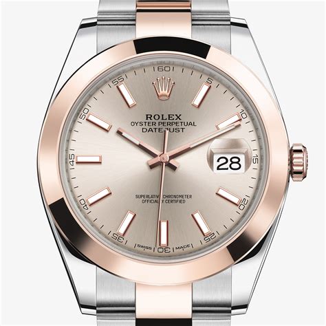 Orologio Rolex Datejust 41 in acciaio Oystersteel e oro Everose 